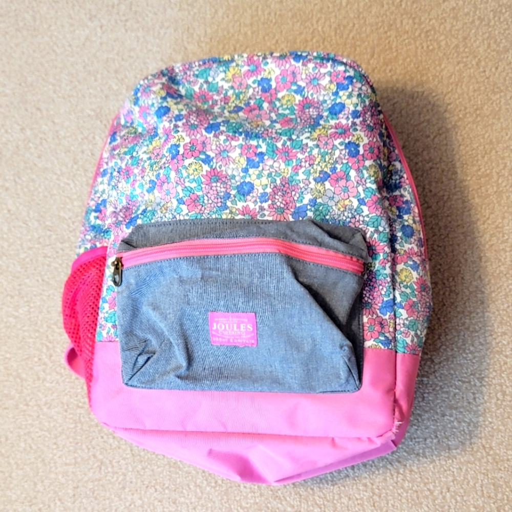 JOULES girls floral backpack